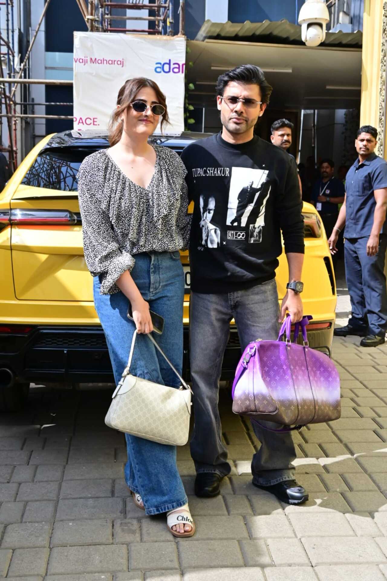 Nupur Sanon and Stebin Ben were seen at the Kalina airport looking stylish.